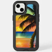 Tropical Palm Trees and Sunsets  OtterBox iPhone 14 Plus Case