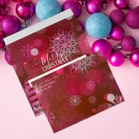 Pink Winter Wonderland With Lights And Particles Envelope