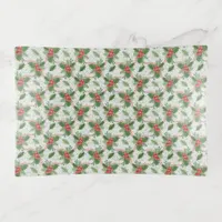 Festive Christmas Holly Christmas Home Decor Trinket Tray