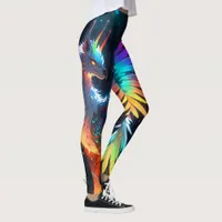 Neon Phoenix Bird Leggings