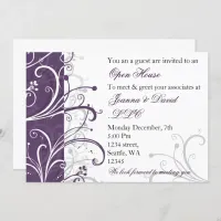 elegant purple Corporate party Invitation