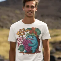 Whimsical Character With Jabuticaba Grapes T-Shirt