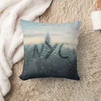 Rainy Day in NYC Throw Pillow