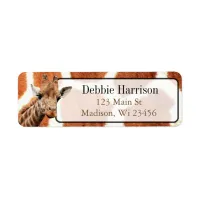 Personalized Giraffe Stripes Return Address Labels