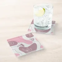 Minimalist Pattern Glass Coaster