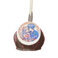 Floral Anime Themed Personalized Wedding Cake Pops