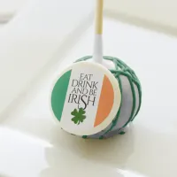 Shamrock Eat Drink and Be Irish Flag Cake Pops
