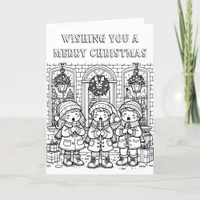 Wishing You a Merry Christmas | Color Me Holiday Card