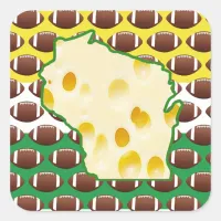 Wisconsin Swiss Cheese Head Football Stickers