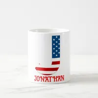 4th Of July Monogram Personalized Coffee Mug