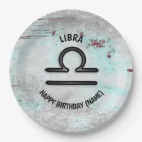 Horoscope Sign Libra Astrology Zodiac Paper Plates