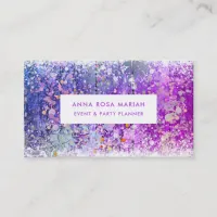 *~* Vintage Pastel Rustic Aged Wood Shabby Violet Business Card