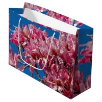 Beautiful Pink Saucer Magnolia Blossoms Large Gift Bag