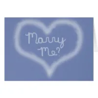 Marry Me Skywriting Card