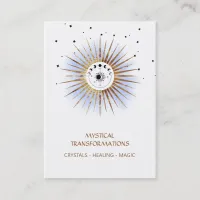 *~* Luna Boho Celestial  Lunar Moon Magic Light Business Card