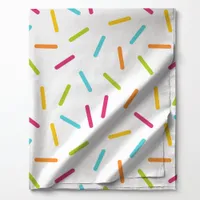 Colorful Candy Sprinkles Pattern Bright Party Fabric