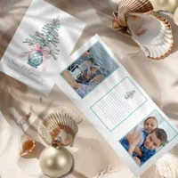 Seas & Greetings Driftwood Christmas Tree 2-Photo Tri-Fold Card