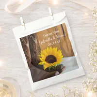 Country Sunflower Western Wedding Thank You Favor Bag