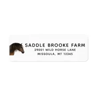 Personalized Majestic Horse Return Addess Label