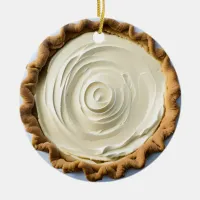 Hap-pie Christmas Sweetie Pie | Funny Food Pun  Ceramic Ornament
