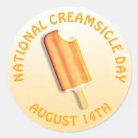 National Creamsicle Day August 14th Stickers