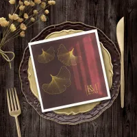 Moonlight Romance Wedding Burgundy ID881 Napkins