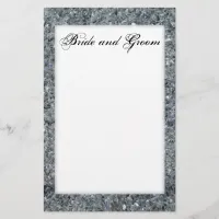 Faux Sparkle Wedding Stationery