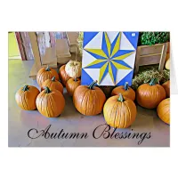 Autumn Blessings and Happy Halloween to you Card