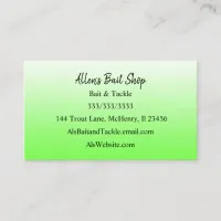Gradient Green Faded Ombre Simple Easy  Business   Business Card