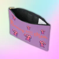 Bonus Mom - Modern in Pink & Purple | Accessory Pouch