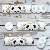 Panda Bear in Flowers Girl's Birthday Girl Breath Savers® Mints