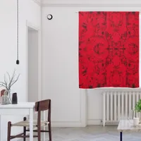 Black Grunge Effect on Red Background | Blackout Curtains