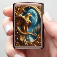 Golden Eagle's Moonlit Watch Zippo Lighter