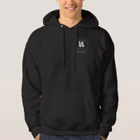 Black Hoodie with your White / Light Business Logo