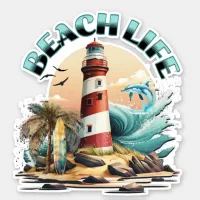 Beach Life Sticker