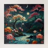 "Serenity at Sunset: Traditional Chinese Art Jigsaw Puzzle