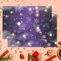 Gleaming Dreamy Purple Christmas Winter Wonderland Tissue Paper