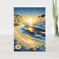 Ocean View Happy Anniversary Card