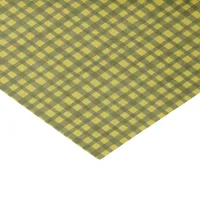 Classic Green Gingham Plaid Minimal Christmas Tissue Paper