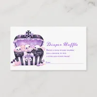 Gothic Halloween Goth Baby Shower Diaper Raffle Enclosure Card