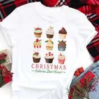 Christmas Calories Don't Count Bakery Cupcake  Tri-Blend Shirt