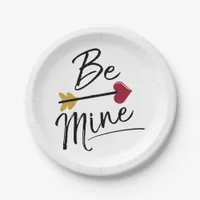 Be mine Cute Valentines Paper Plates