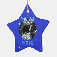 Sonogram Keepsake Baby Ultrasound Ceramic Ornament