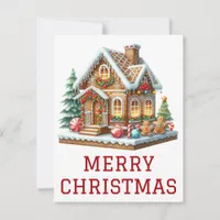 Gingerbread House Christmas Card