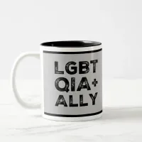 LGBTQIA+ALLY Two-Tone COFFEE MUG