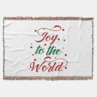 joy to the world Christmas Throw Blanket