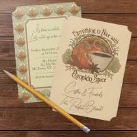 Pumpkin Spice Coffee & Friends Invitation