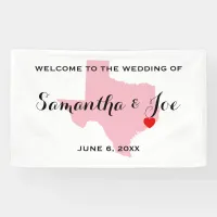 Create Your Own Texas Wedding Welcome Banner