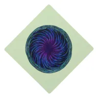 Ethereal Swirl Graduation Cap Topper