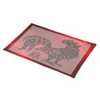 Chinese Zodiac Year of the Rooster | Cloth Placemat